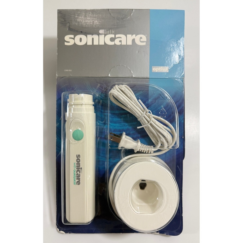 Sonicare Optiva Electric Toothbrush Unisex OS White 3368-002 New with 2 Heads